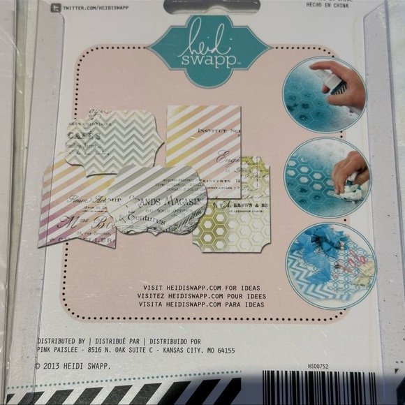 HEIDI SWAPP Bundle "YOU INK" 7 piece Embellishments NEW! Ink stamping craft $79 - Picture 5 of 12